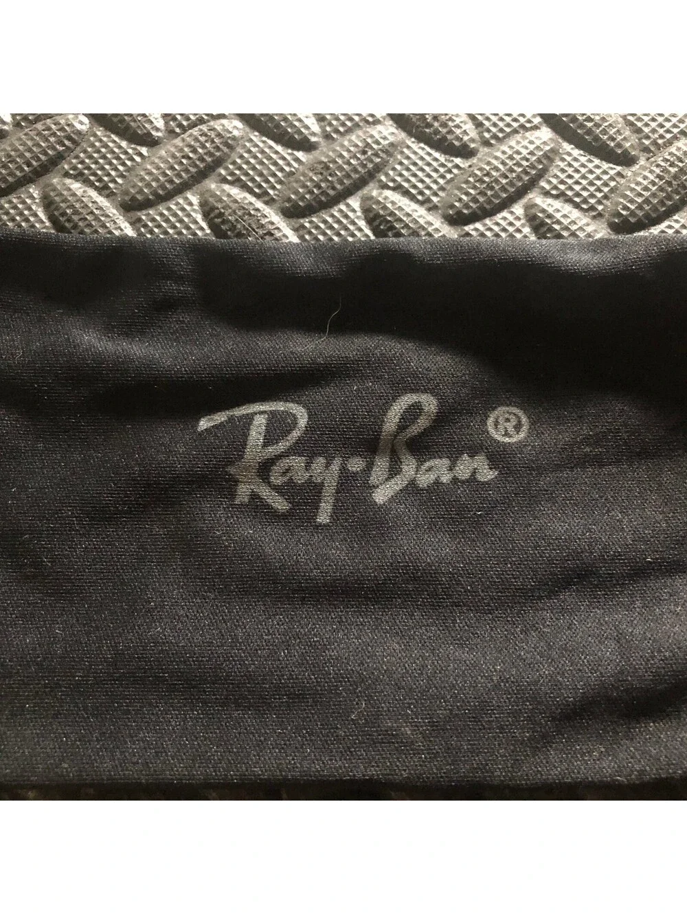 Ray Ban Black Microfiber Drawstring Sunglasses Soft Pouch Case